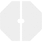 Ekena Millwork Logan Architectural Grde PVC Contemporary Ceiling Medallion, Two Piece, 24"OD x 3"ID x 8 1/4"C x 1"P CMP24LG2-03000 - alternate 4